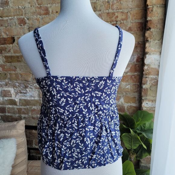 Arizona Indigo Foilage Babydoll Tank - Picture 3 of 3